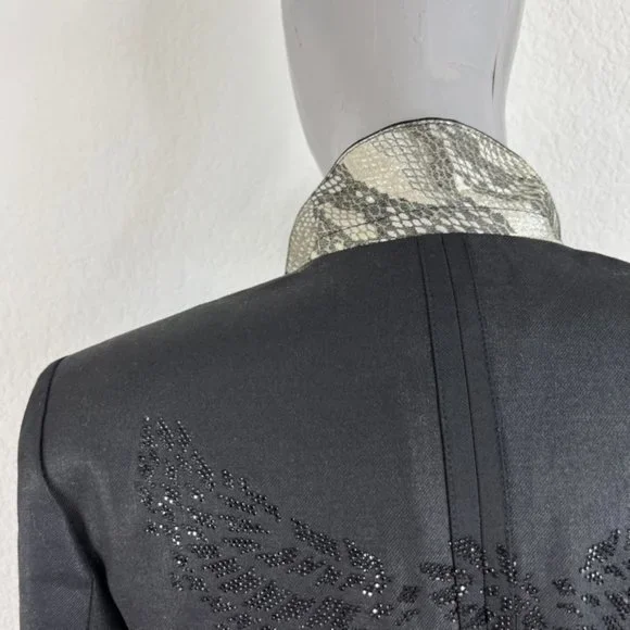 Zadig & Voltaire Viva Bis Eagles Jacket Studded Blazer Phoenix - Picture 3 of 14
